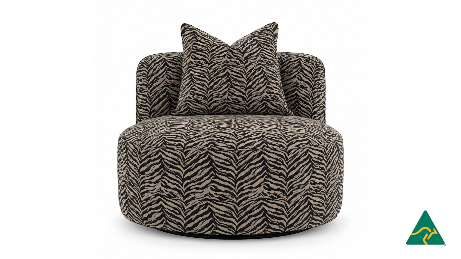 CUSTOM Australian Manufactured Armless ATLANTIC Swivel Accent Piece, Available in Genuine Leather or Fabric of Choice.