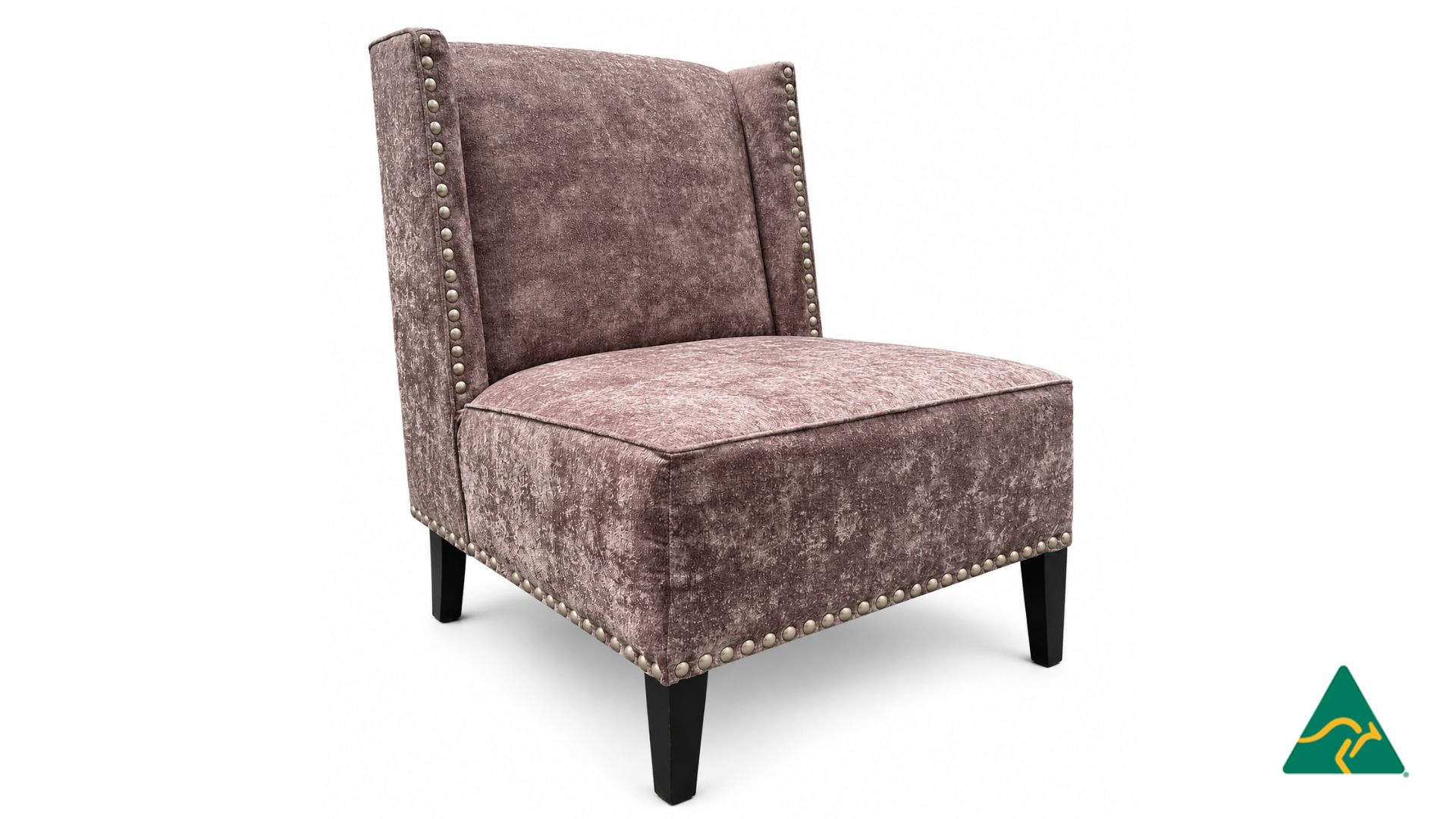 Australian Manufactured ALMA Armless Armchair, Available in leather or fabric. Made to measure, made in sydney.