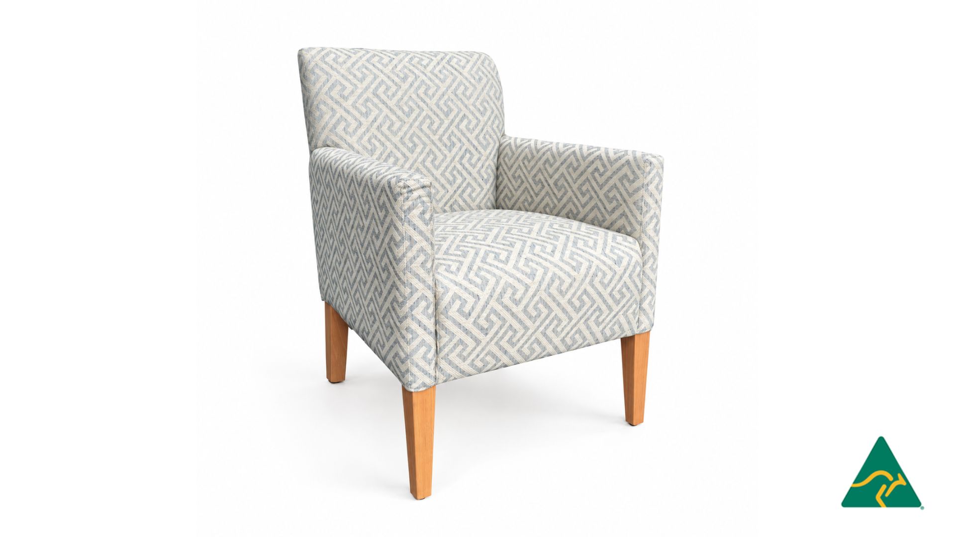 Australian Manufactured Fabric BROOK Armchair, Available in leather also. Made to Order in Sydney Australia.