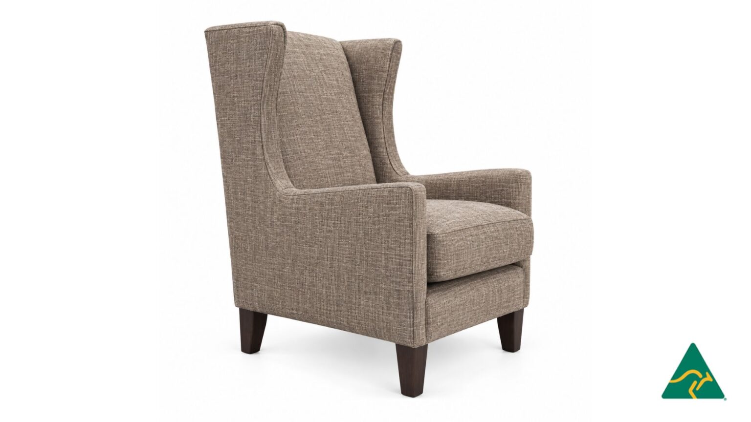 Australian Manufactured VOGUE Armchair in Fabric. Available in Genuine Leather and Made to Order in Sydney Australia.