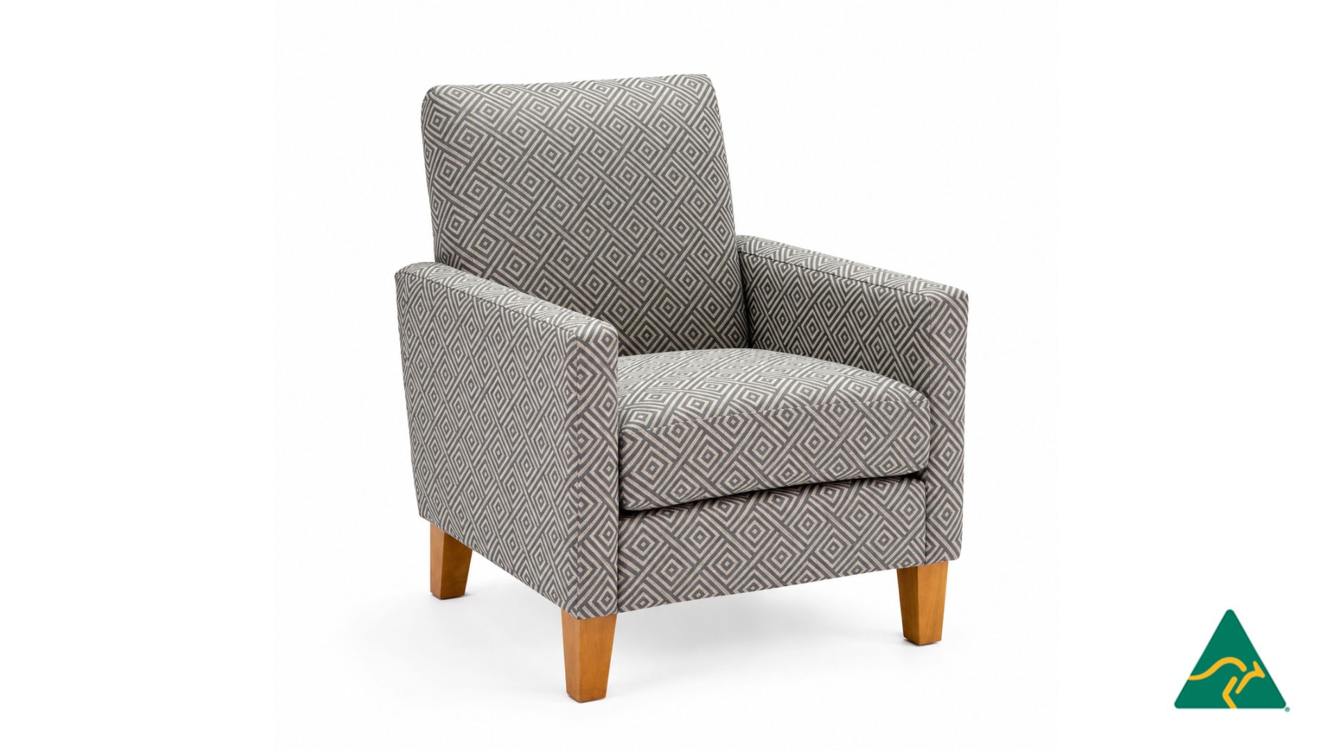 Australian Manufactured Catherine Armchair, Available in Genuine Leather. Made to Order in Sydney Australia.