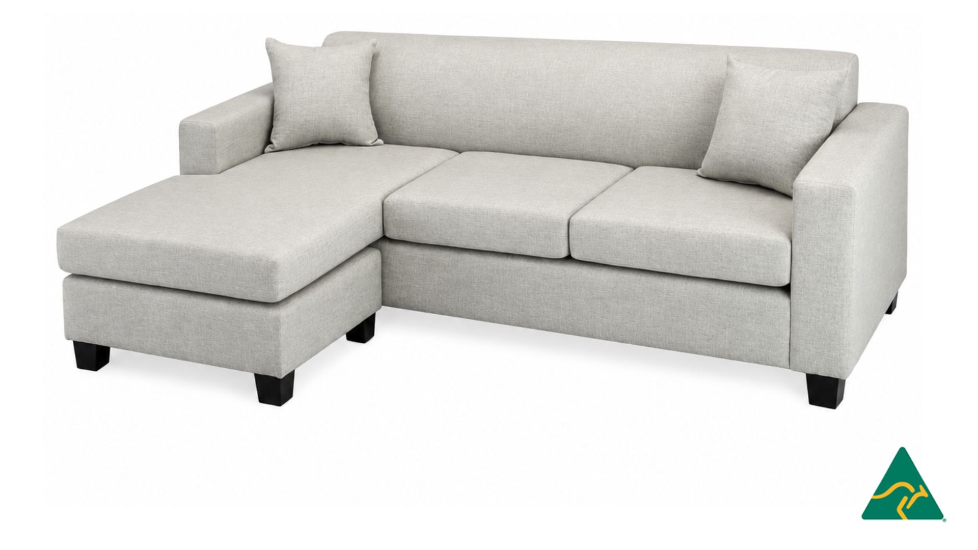 Custom Australian Manufactured MOSSVALE 3 Seater Reversible Chaise Sofa Lounge, Made to Measure in Sydney Australia.
