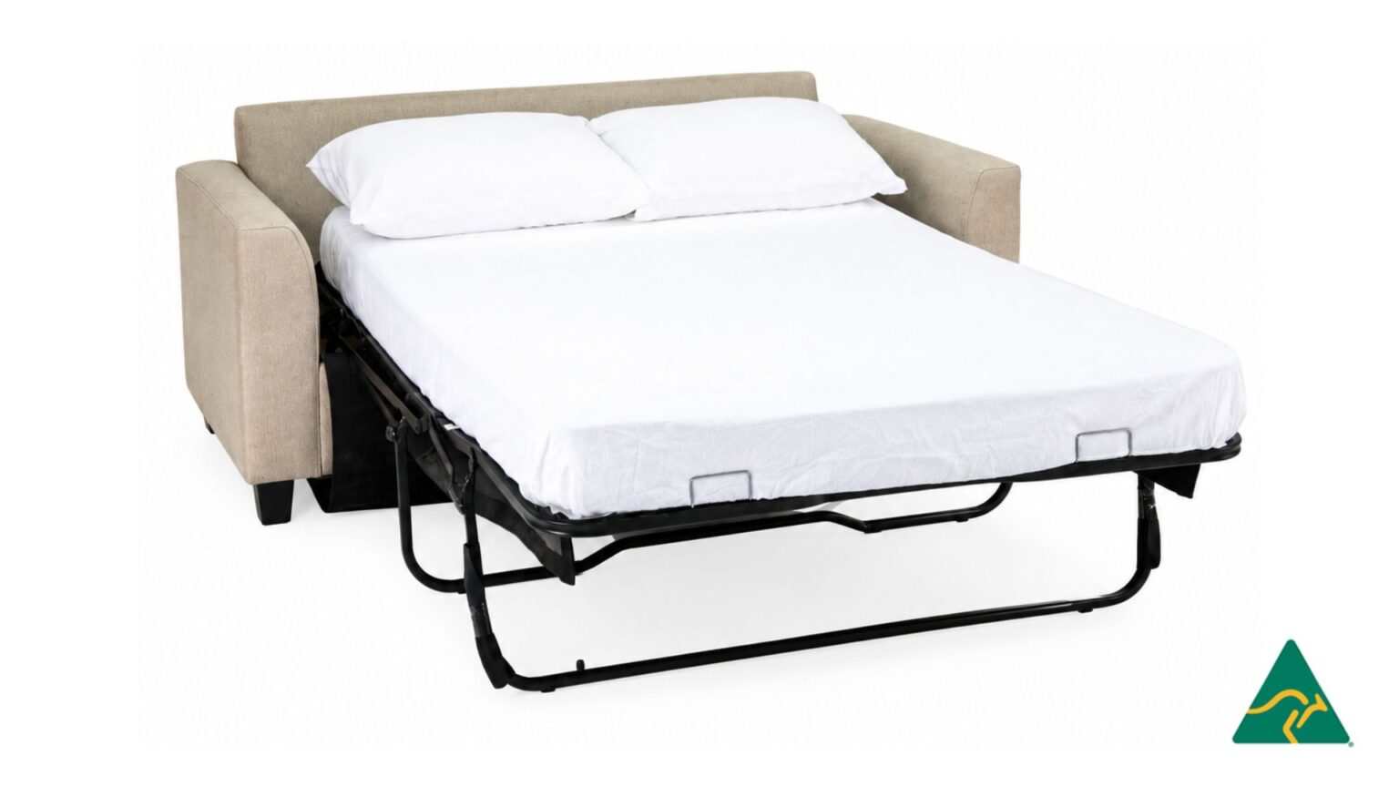 Custom Australian Manufactured MARSDEN 2.5 Seater Double SofaBed 6" LATEX Lounge, Made to Measure in Sydney Australia.