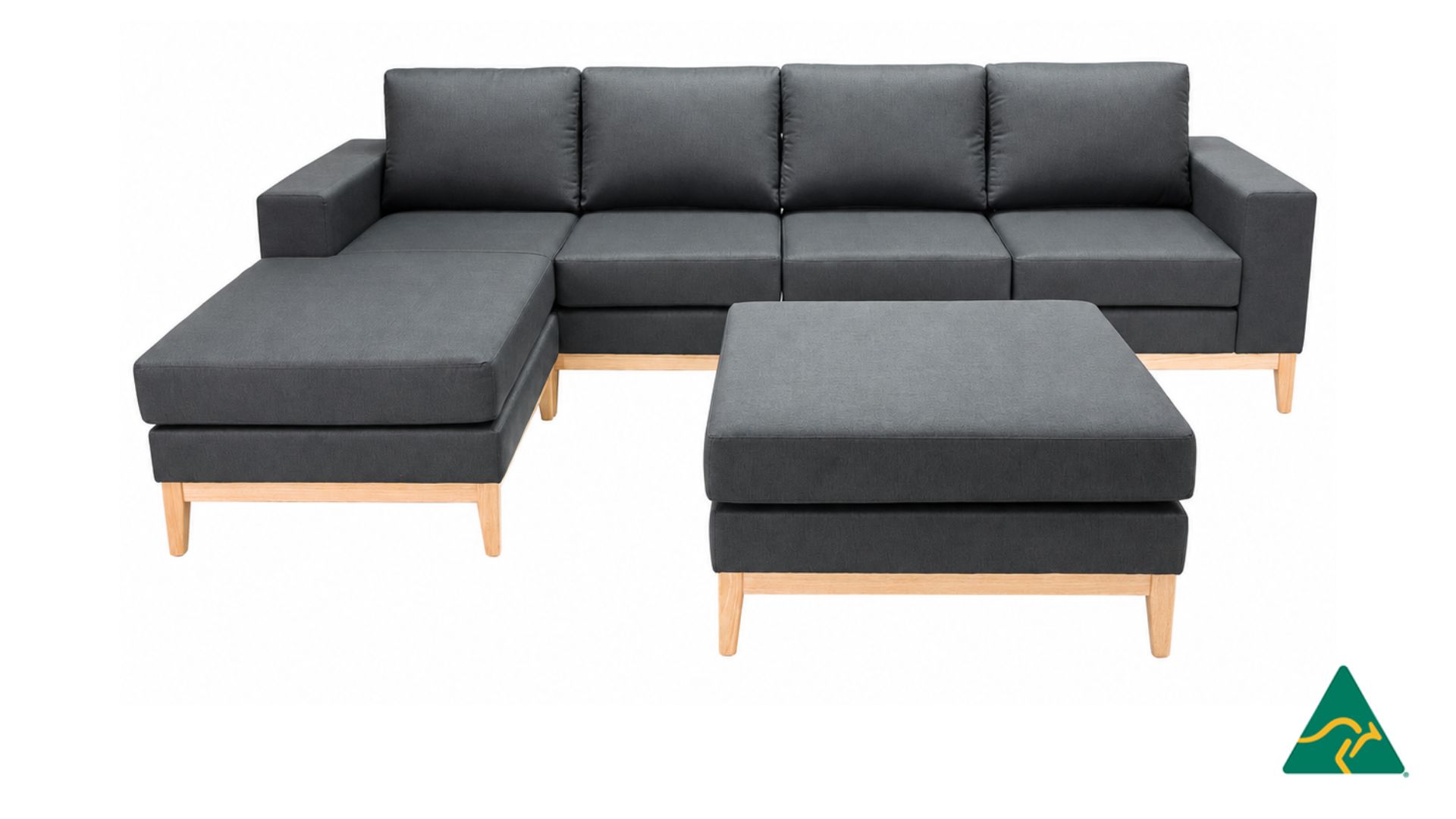 Australian Manufactured NILE Chaise Ottoman Sofa Lounge / U shape, Made to Measure in Sydney Australia.