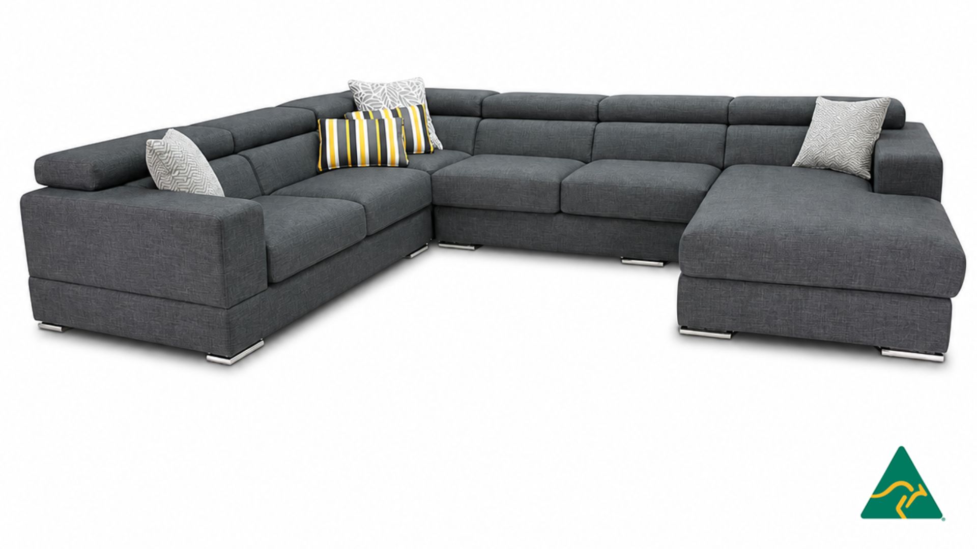 Australian Manufactured TENNYSON with Adjustable Headrests Corner Modular Chaise Sofa Lounge, Made to Measure in Sydney Australia