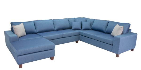 HOXTON australian made 3.5 seater + 3.5 seater including corner with ottoman chaise layout